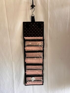 Mary Kay Pink & Black Hanging Cosmetic and Jewelry Organizer
